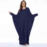 Services OEM, Vente en gros de robes Abaya de Dubaï, style turc, modestes, élégantes, à manches longues, 100% polyester naturel, longueur cheville, pour femmes