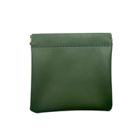 Sac cosmétique de poche en cuir PU pour le voyage Pochette en PU avec fermeture à pression Organisateur de bijoux Sac de rangement Porte-monnaie Rouge à lèvres
