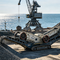 Concasseur à mâchoires sur chenilles avec PLC et moteur pour bauxite, granit, gangue – Usine de concassage mobile haute productivité 16-60t/h