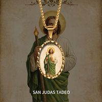 Breloques Saint Jude en gros, accessoires DIY, pièces Hip Hop Streetwear, Dijes San Judas Mayoreo