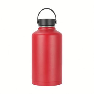 Custom Logo Double Wall Vacuum Insulated Stainless Steel Water <b>Bottle</b> Wide Mouth Sport Thermos <b>Flasks</b> - Product Image 1