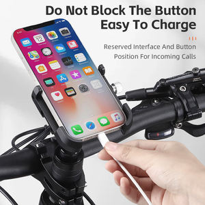 웨스트 바이킹 다기능 알루미늄 합금 유연 조절식 자전거 및 오토바이용 휴대폰 거치대 - Product Image 4