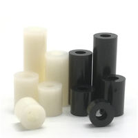 Boulon d'espacement en Nylon ABS noir et blanc, pour vis M3, M4, M5, M6, M8