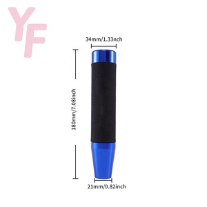 Vente chaude : Levier <span class=keywords><strong>de</strong></span> vitesses universel en alliage d'aluminium et cuir JDM <span class=keywords><strong>de</strong></span> 18 cm pour <span class=keywords><strong>tuning</strong></span> automobile - Product Image 4