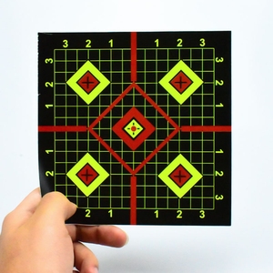 6 "8" 10 "12" Kích thước vuông Sight trong Hỗ trợ màu sắc thực tế tác động Sticker mục tiêu cho borsighting zeroing trong quang học của bạn <span class=keywords><strong>Rifle</strong></span> phạm vi - Product Image 3