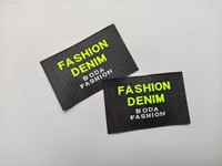 Commerce de gros Eco Friendly étiquette tissée pour les vêtements