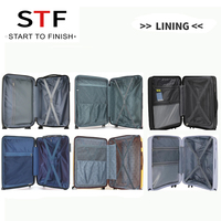 Bagage à main de luxe en gros personnalisé PC coque dure 14/20/24/28 pouces papillon imprimé bagages sacs de voyage 4 pièces ensemble de valise