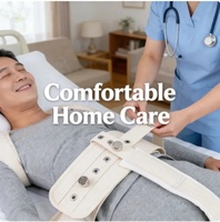 Ceinture abdominale pour position couchée avec attache de maintien à l'entrejambe, sangle de lit pour personnes âgées, dispositif anti-sortie du lit, équipement de protection, dispositifs de contention pour patients