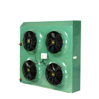 Échangeur de chaleur industriel à condenseur à air refroidi vertical à 4 ventilateurs, à haute dissipation de chaleur, avec 4 ventilateurs axiaux