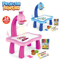 Tableau de Peinture pour Enfants avec Projecteur LED, Apprentissage du Dessin, Jouet Éducatif pour Enfants
