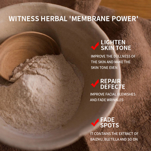 Sendiri merek herbal ekstrak dalam film lembut bubuk herbal Cina pemutih jerawat dapat mengupas dan menerapkan masker bubuk - Product Image 4