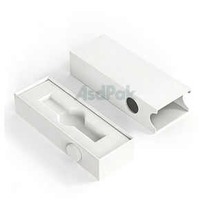 Emballage de cartouche personnalisé, jetable, écologique, recyclable, imperméable, de qualité alimentaire, en papier d'art, résistant aux enfants, gaufrage 0,5 ml - Product Image 2