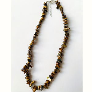 Collar de cuentas de piedras preciosas de <span class=keywords><strong>Chip</strong></span> 2025 con cadena, Pepita Natural, piedra Irregular caída, MM gargantilla de 5-10, joyería de cristal curativo - Product Image 6