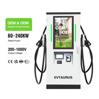 Nouvelle borne de recharge rapide DC pour voitures électriques OEM 60kW 90kW 120kW CCS GBT avec écran publicitaire et certification CE