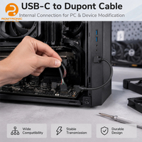 Konektor Ekstensi USB-C Tipe Loom 90 Derajat Industri, Terminal Multi-Pin 8P Tipe-C Male, Kabel Sinyal Kabinet PVC Tembaga OFC