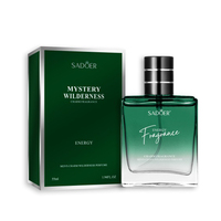 Parfum pour homme Private Label OEM 55ml Charm Wilderness, parfum longue durée, senteur rafraîchissante, brume corporelle pour usage quotidien, logo personnalisé, boîte cadeau