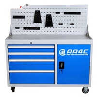 Gabinete de Herramientas de Acero Metálico Resistente para Taller Industrial o Garaje, Mesa de Trabajo de Aluminio TC-009, AA4C