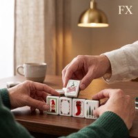 Jeu de Mahjong en Acrylique Durable FX avec 160 Tuiles de Style Américain, Jeu de Société Classique de Stratégie pour la Famille et les Amis
