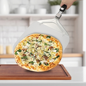 Pala per <span class=keywords><strong>Pizza</strong></span> Pieghevole in Alluminio 12 X 14 Pollici con Tagliapizza a 14 Lame e Copertura Protettiva per <span class=keywords><strong>Pizza</strong></span> Fatta in Casa - Product Image 6