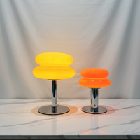 Lampe de chevet en verre en forme de champignon, rechargeable, fonctionnant sur batterie, style coréen, objet décoratif, lampe d'ambiance pour table