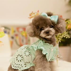 2025 Pet Verão Renda Princesa Saia Dog Cat Roupas Finas + Headwear - Product Image 4