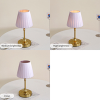 QT250053 veilleuse réglable de haute qualité rose mignon LED Rechargeable lampe de bureau décorative ou décoration de la maison salon