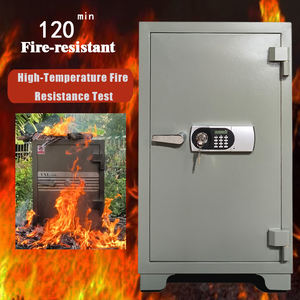 Caja fuerte gris de gran capacidad de grado industrial con cerradura de Llave doble Bóveda de alta seguridad para almacenamiento de depósitos seguros de objetos de valor - Product Image 6