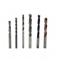 Foret hélicoïdal en carbure de tungstène massif GLOWON avec revêtement en bronze, queue droite, 0,9-20 mm, pour perçage de métaux sur machine CNC