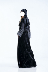 <span class=keywords><strong>Femme</strong></span> <span class=keywords><strong>Halloween</strong></span> <span class=keywords><strong>Femme</strong></span> Mort Sorcière Robe Adulte Mascarade Noir Cape Horreur <span class=keywords><strong>Squelette</strong></span> Vampire Cosplay Cape pour Bar Ds Costume - Product Image 6