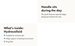 แผ่นแปะสิวไฮโดรคอลลอยด์แบบบางเฉียบ 72 ชิ้น ยี่ห้อ Cosmetics Invisible+ สำหรับกลางวัน ผลิตภัณฑ์ดูแลผิวแบบเกาหลี ขอบโค้งมน ออกแบบมาเพื่อการปกปิดที่แทบมองไม่เห็น - Product Image 5