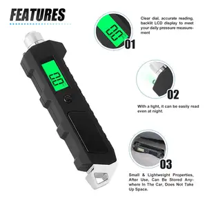 Digital Tire Pressure Gauge 0-230 PSI Heavy Duty Professional Accessories For SUV RV Truck And Normal Cars