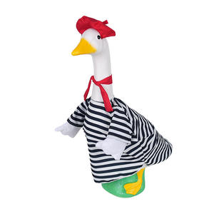 Tenue de bikini pour oie, vêtements pour statue d'oie avec chapeau, lunettes de soleil, jupe, bikini pour la décoration extérieure de jardin et de pelouse en été - Product Image 4