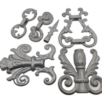 Personnalisation d'usine, portail en aluminium forgé de luxe pour l'extérieur, motifs de portails, accessoires pour portails