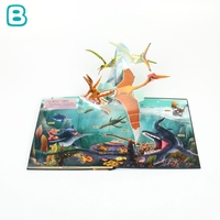 Livre pliant de dinosaure dimensionnel 3D personnalisé pour enfants Espace Astronaute Puzzle Solution Creative Children's Toys Story Book