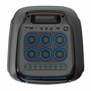 Caja de Subwoofer de 8 Pulgadas Amplificada con Luces LED de Colores Intermitentes, Altavoz de Plástico Profesional Tipo <span class=keywords><strong>Boombox</strong></span> 3 - Product Image 3