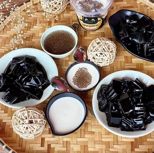 Black Grass <b>Jelly</b> Powder for Quick Grass <b>Jelly</b> Preparation Perfect for Fruit Tea Toppings and Traditional Desserts - Product Image 6