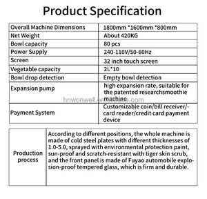 Máquina Expendedora <span class=keywords><strong>de</strong></span> Ensaladas, Frutas y Jugos <span class=keywords><strong>de</strong></span> Verduras, con Código QR, Compatible con ADA, Pantalla Táctil <span class=keywords><strong>de</strong></span> 32 Pulgadas, Autolimpieza, Múltiples Métodos <span class=keywords><strong>de</strong></span> <span class=keywords><strong>Pago</strong></span>, Disponible las 24 Horas - Product Image 6