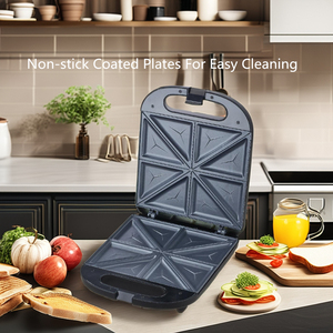 Tostadora eléctrica <span class=keywords><strong>para</strong></span> <span class=keywords><strong>sándwiches</strong></span> de 1500W, placa antiadherente, máquina <span class=keywords><strong>para</strong></span> parrilla de cocina, hogar, <span class=keywords><strong>4</strong></span> rebanadas, <span class=keywords><strong>sandwichera</strong></span> <span class=keywords><strong>para</strong></span> uso en automóviles, fábrica - Product Image 4
