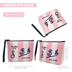 Rts trang điểm túi không thấm nước <span class=keywords><strong>Neoprene</strong></span> trang điểm túi cho phụ nữ đi du lịch vệ sinh túi cho ngoài trời lớn mỹ phẩm vệ sinh cá nhân PURSE trường hợp - Product Image 3