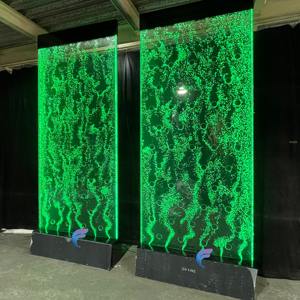 Mur de rideau d'eau en mousse acrylique LED à bulles de danse programmable personnalisé - Product Image 5