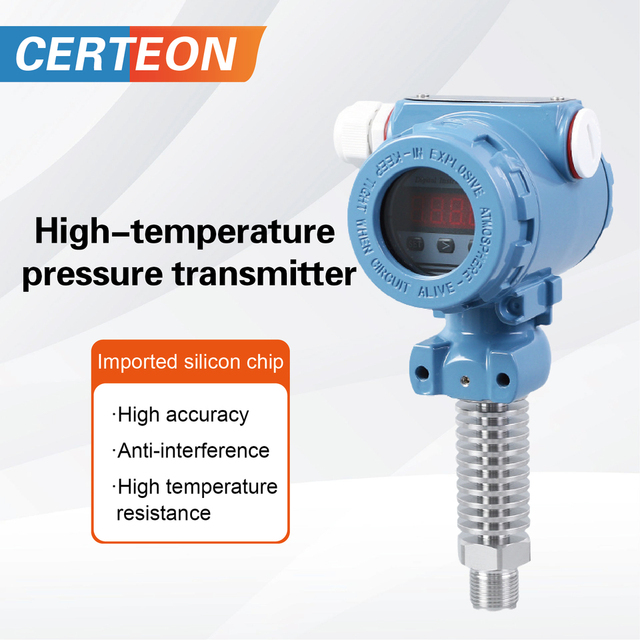 Industrial Steam Pressure Sensor with 4-20mA Output Explosion Proof -20-250℃ High Temperature Digital Pressure Transmitter