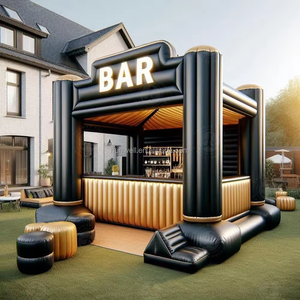 Bar <span class=keywords><strong>Tiki</strong></span> Inflable de PVC Personalizado para Exteriores y Carpa de Piscina para Playa, Piscina Inflable Familiar para Fiestas de Verano con Barra en Venta - Product Image 2