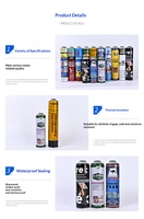 Agent moussant polyuréthane bicomposant OEM, adhésif et mastic expansible pour la construction, directement de l'usine