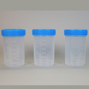 Vasos de plástico desechables para muestras con tapas de rosca graduadas para la recolección de orina y esputo, empaque de 1000 cajas - Product Image 2
