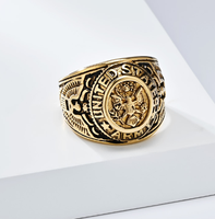 Vintage Amerika 316 Edelstahlring Schmuck für die Armee und Marine – Edelstahlring für Herren