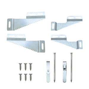 Iron Wall Hooks Angled Hanging <b>Set</b> 110mm 70mm With <b>Screws</b> Expansion Tubes For Wall Mounting Clothing Storage - Product Image 2