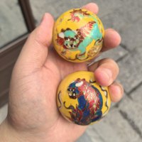 Coffret cadeau artisanal chinois, Boules de Baoding Lion Rolling Hydrangea et Tasse à café en porcelaine Ding, Jouet anti-stress, Cadeau d'anniversaire pour enfants