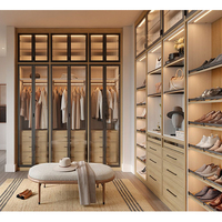 Système de placard en U avec étagères, tiroirs, rangement pour chaussures, organisation de placard, systèmes de placards sur mesure