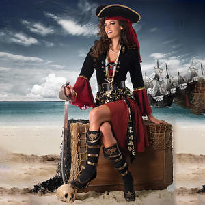 <span class=keywords><strong>Costume</strong></span> de <span class=keywords><strong>pirate</strong></span> <span class=keywords><strong>pour</strong></span> <span class=keywords><strong>femme</strong></span> - Robe de <span class=keywords><strong>pirate</strong></span> des Caraïbes <span class=keywords><strong>pour</strong></span> Halloween avec chapeau et ceinture, ensemble de cosplay - Product Image 1