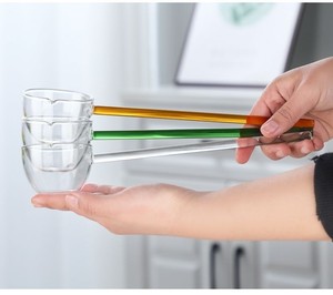 Sáng Tạo Đầy Màu Sắc Dài Xử Lý Nhà Bếp Khuấy Muỗng Quà Tặng Handmade Tái Sử Dụng Kẹo Thủy Tinh Muỗng Cho Trà Sữa Cà Phê Mật Ong - Product Image 5